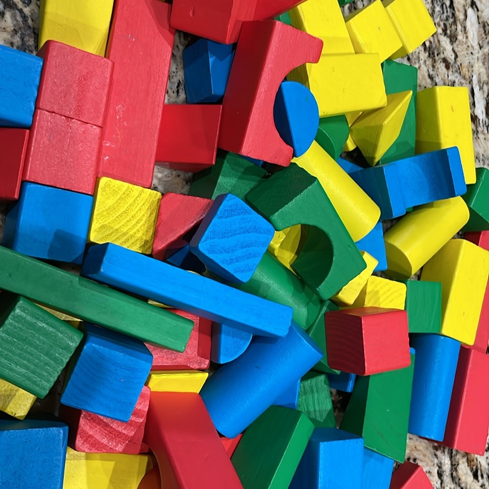 Multi Color Wood Blocks - Picture 7 of 7